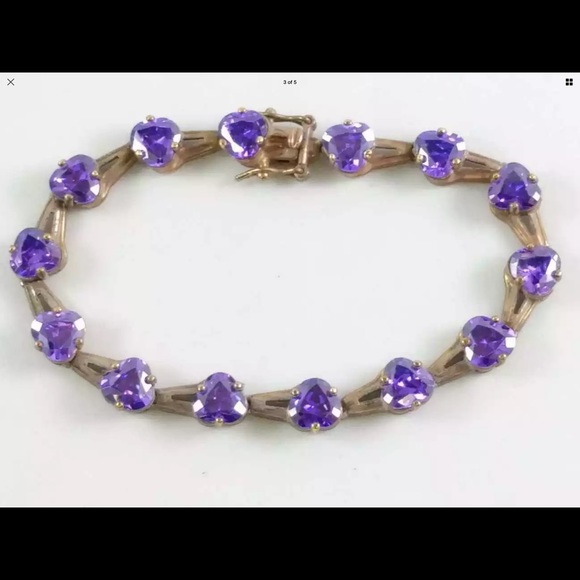 Jewelry - Signed Bezel Sterling Amethyst Reduced